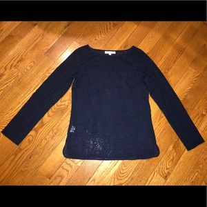 LOFT long sleeve lace top